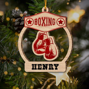 Custom Ornament, Boxing Ornament, Christmas Decor