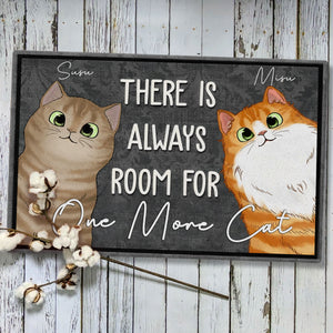 There Is Always Room For One More Cat  - Custom Pets And Names - Personalized Doormat - Pet Lover Gift