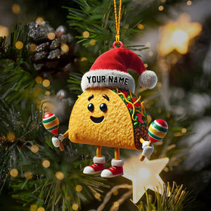 Taco Christmas Home Decor Christmas Ornament, Personalized Ornament