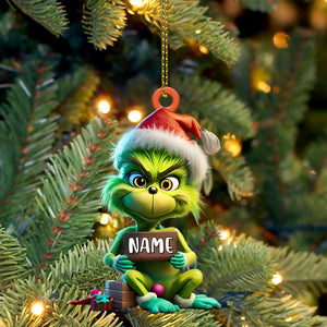 Custom Funny ELF Ornament, Personalized Ornament