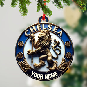 Custom Ornament, Chelsea Football Club Ornament, Christmas Decor