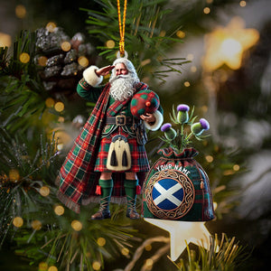 Scottish Cartoon Christmas Home Decor Christmas Ornament, Personalized Ornament