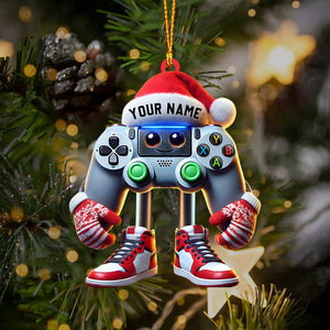 Game Lover Decor Christmas Ornament, Personalized Ornament