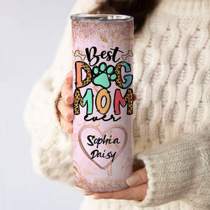 Custom Photo Dog Mom, Pet Skinny Tumbler, Gift For Dog Lover