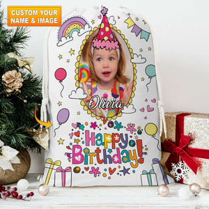 Happy Birthday Gift Bag Personalized Christmas String Bag