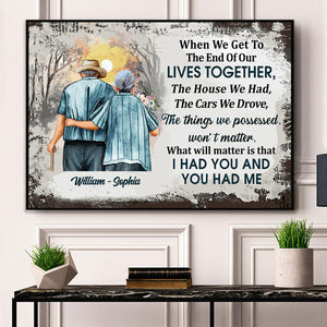 Our Lives Together - Personalized Appearances And Texts Canvas - Family Decor, Couple Gift