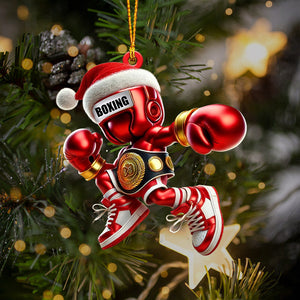 Boxing Christmas Ornament, Personalized Ornament