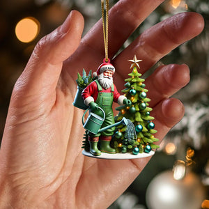 Santa Tree Care Home Decor Christmas Ornament, Personalized Ornament