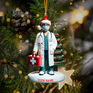 Healthcare Staff Christmas Ornament, Personalized Ornament