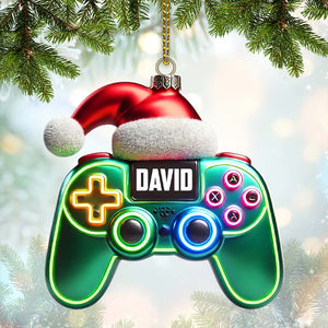 Christmas Gamer Ornament, Personalized Ornament