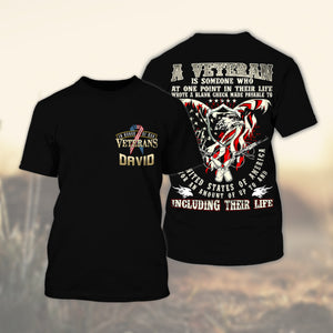 In Honor Of Our Veterans - Personalized Veteran T-Shirt, Gift For Veterans