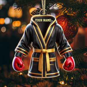 Custom Ornament, Boxing Robe Ornament, Christmas Decor