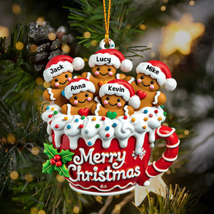 Cookies Family Home Decor Christmas Ornament, Personalized Ornament