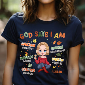 God Says I Am - Custom Appearance And Name - Personalized T-Shirt