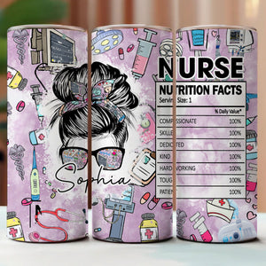 Personalized Nurse Skinny Tumbler, Nurse Life, Gift for Nurse