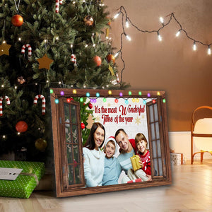 It Is The Most Wonderful Time Of Year  - Personalized Canvas - Family Decor