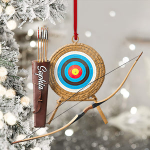 Bow And Arrow Ornament, Personalized Ornament