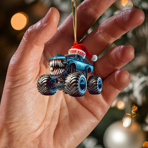 Monster Truck Home Decor Christmas Ornament, Personalized Ornament