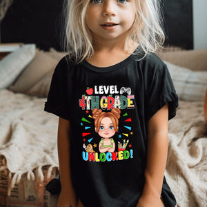 Level Unlocked, Personalized T-Shirt, Gift For Family, Back To School