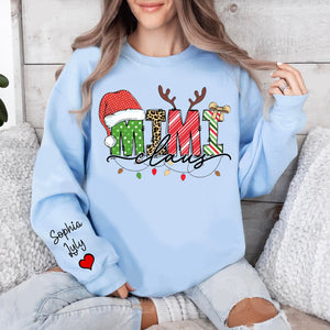 Family Best Gifts For Christmas, Mimi Claus Sweatshirt, Custom Grandma Claus Christmas - Personalized Sweatshirt - Family Gift