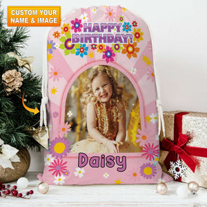 Happy Birthday Bag Personalized Christmas String Bag