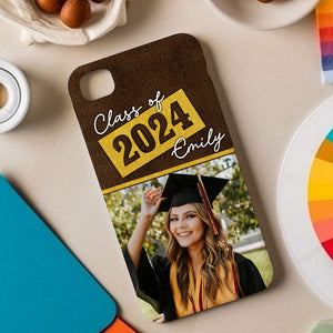 Class Of, Custom Photo And Name Graduation Phone Case - Personalized Phone Case, Graduation Gift