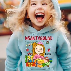 The Santa Squad, Custom Appearance And Name - Personalized T-Shirt - Gift For Family, Gift For Kids