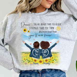 You Are Braver Than You Believe Stronger Than You Think - Custom Appearances And Names - Personalized Hoodie