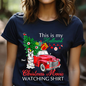 This Is My Hallmark Christmas Movie Watching Shirt - Christmas Gift For Pet Lovers - Personalized T-Shirt