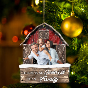 Christmas Gift, Custom Photo And Quote - Personalized Acrylic Ornament - Gift For Christmas, Family Gift