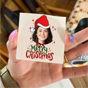 Merry Christmas Tattoo, Custom Photo Temporary Tattoo, Personalized Tattoo, Fake Tattoo