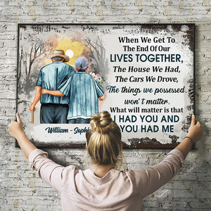 Our Lives Together - Personalized Appearances And Texts Canvas - Family Decor, Couple Gift