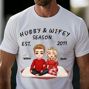 Hubby And Wifey Season - Custom Appearances And Names - Personalized T-Shirt - Family Gift