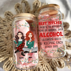 Novelty Gifts For Her - Personalized Glass Bottle, Frosted Bottle - Custom Appearances And Names