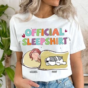 Official Sleepshirt - Custom Appearance, Dogs And Name - Personalized T-Shirt