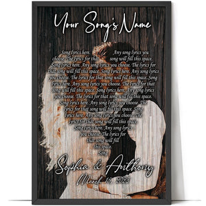 Personalized Canvas, Song Canvas, Couple Canvas, Gift For Lovers