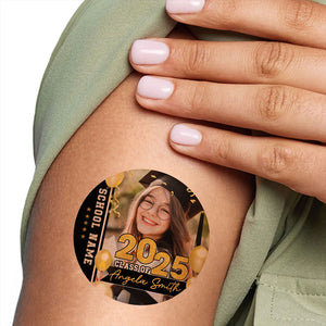Congrats Class Of 2025 Graduation Senior Tattoo Gift, Custom Temporary Tattoo, Personalized Tattoo, Fake Tattoo