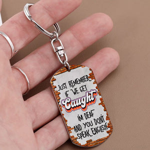 Personalized  Partner In Crime Metal Keychain, Gift For Best Friend