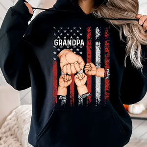 Grandpa Is Like Dad Without Rules - Custom Title And Name - Personalized Sweatshirt - Father's Day, Birthday Gift For Grandpa