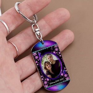 I Wish God Did Not Need You In Heaven Because I Need You Here - Personalized Photo And Name Metal Keychain, Memorial Gift