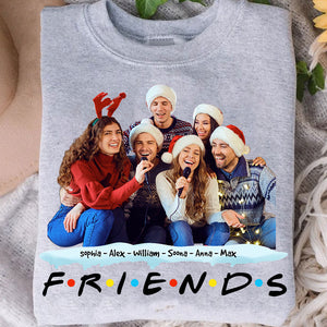 F.R.I.E.N.D - Custom Photo And Names - Personalized T-Shirt - Gift For Best Friend