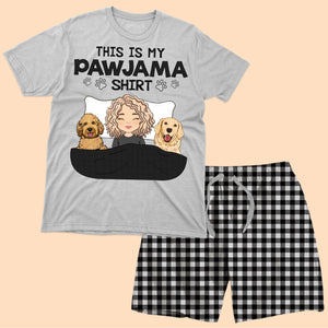 This My Pawjama Shirt - Custom Appearance And Name - Personalized Pajamas Short Pants