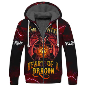 Dragon -  Soul Of A Witch Heart Of A Dragon - Custom Name - Personalized 3D Shirt, Halloween Gift