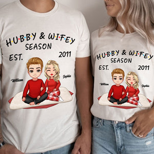 Hubby And Wifey Season - Custom Appearances And Names - Personalized T-Shirt - Family Gift