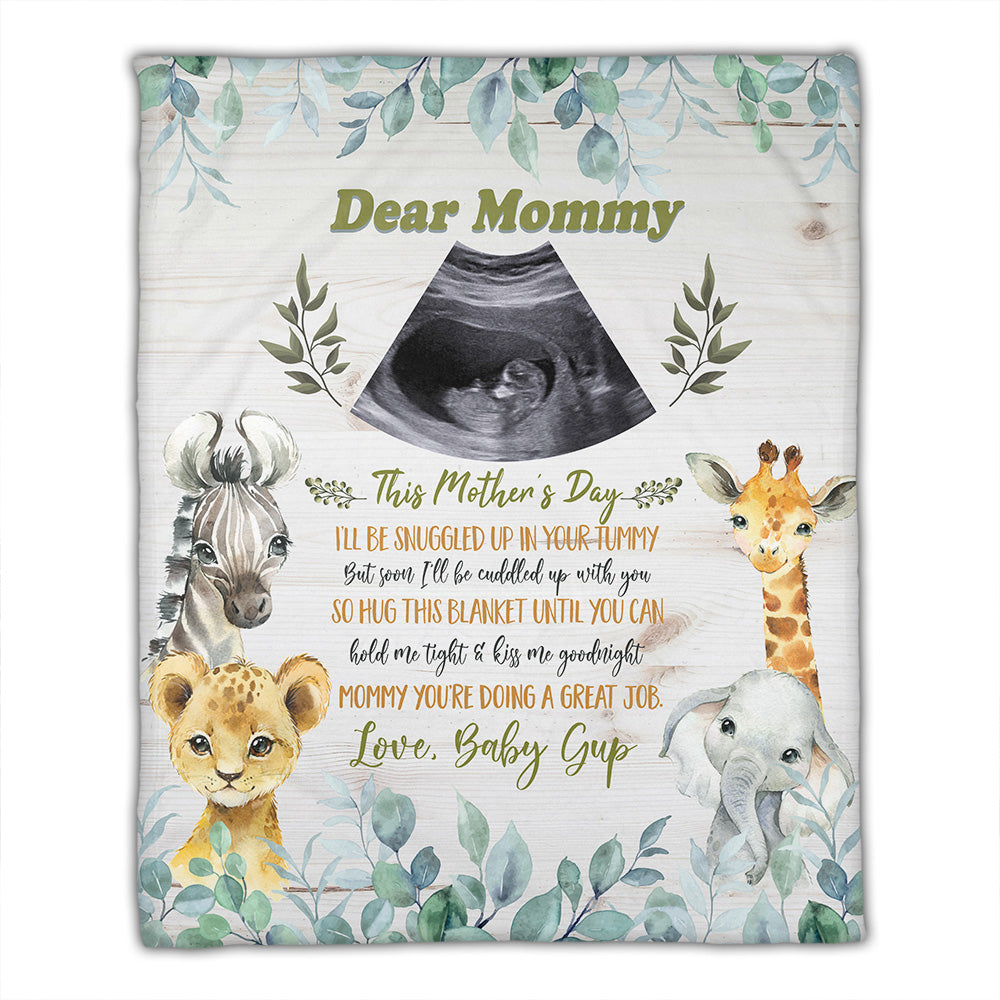 Dear Mommy, This Is Mother's Day - Personalized Fleece Blanket, Gift For Family