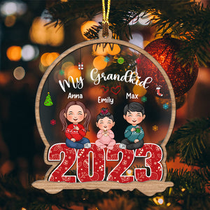 Christmas Kids  - Custom Appearances And Names, Personalized Acrylic Ornament - Gift For Christmas