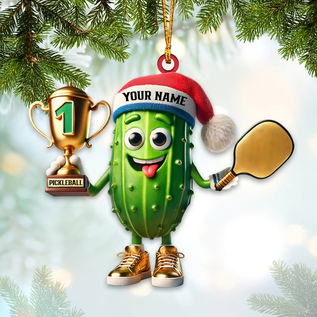 Pickleball Champion Home Decor Christmas Ornament, Personalized Ornament