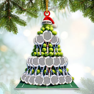 Christmas Padel Tree Home Decor Christmas Ornament, Personalized Ornament