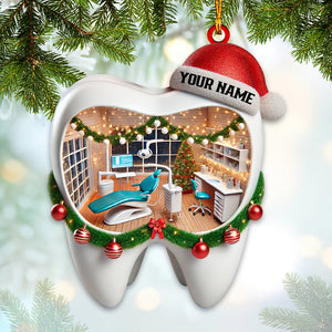 Christmas Dentist Home Decor Christmas Ornament, Personalized Ornament