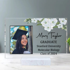 Congratulations Graduate, Custom Photos And Texts - Personalized Acrylic Plaque